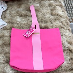 Juicy Couture Neon Pink & Light Pink Two-Tone Tote